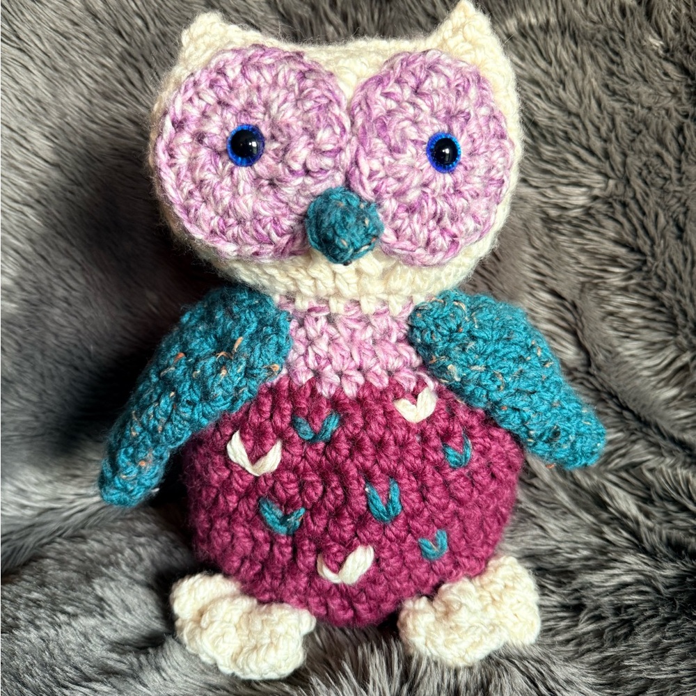 Adorable Crochet Owl Plush Toy